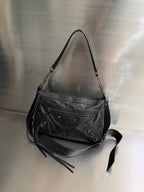 Balenciaga Black Le City Moto Bag