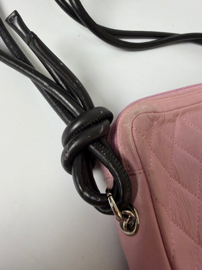 2003 Chanel Pink Cambon Ligne Messenger Bag
