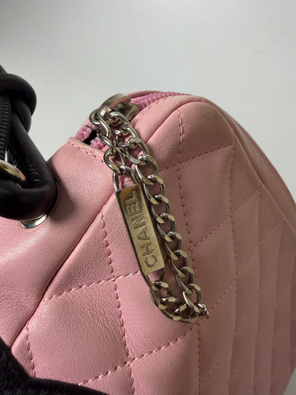 2003 Chanel Pink Cambon Ligne Messenger Bag