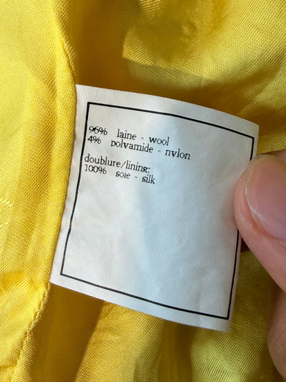Vintage Chanel Boutique 1997 Canary Yellow Tweed