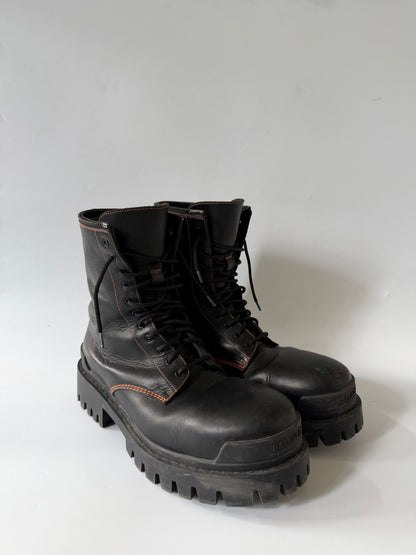 Balenciaga Strike Lace-Up Boots