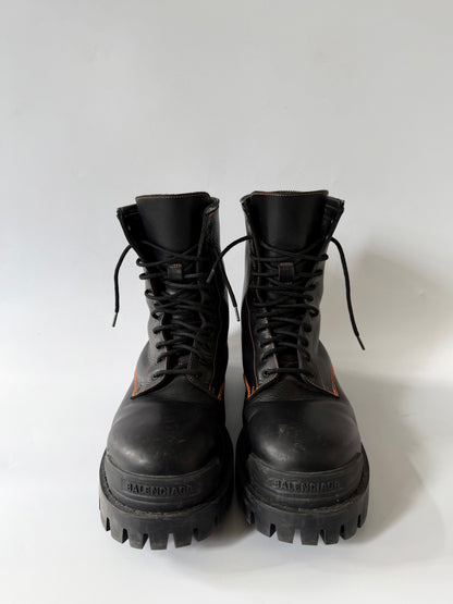 Balenciaga Strike Lace-Up Boots