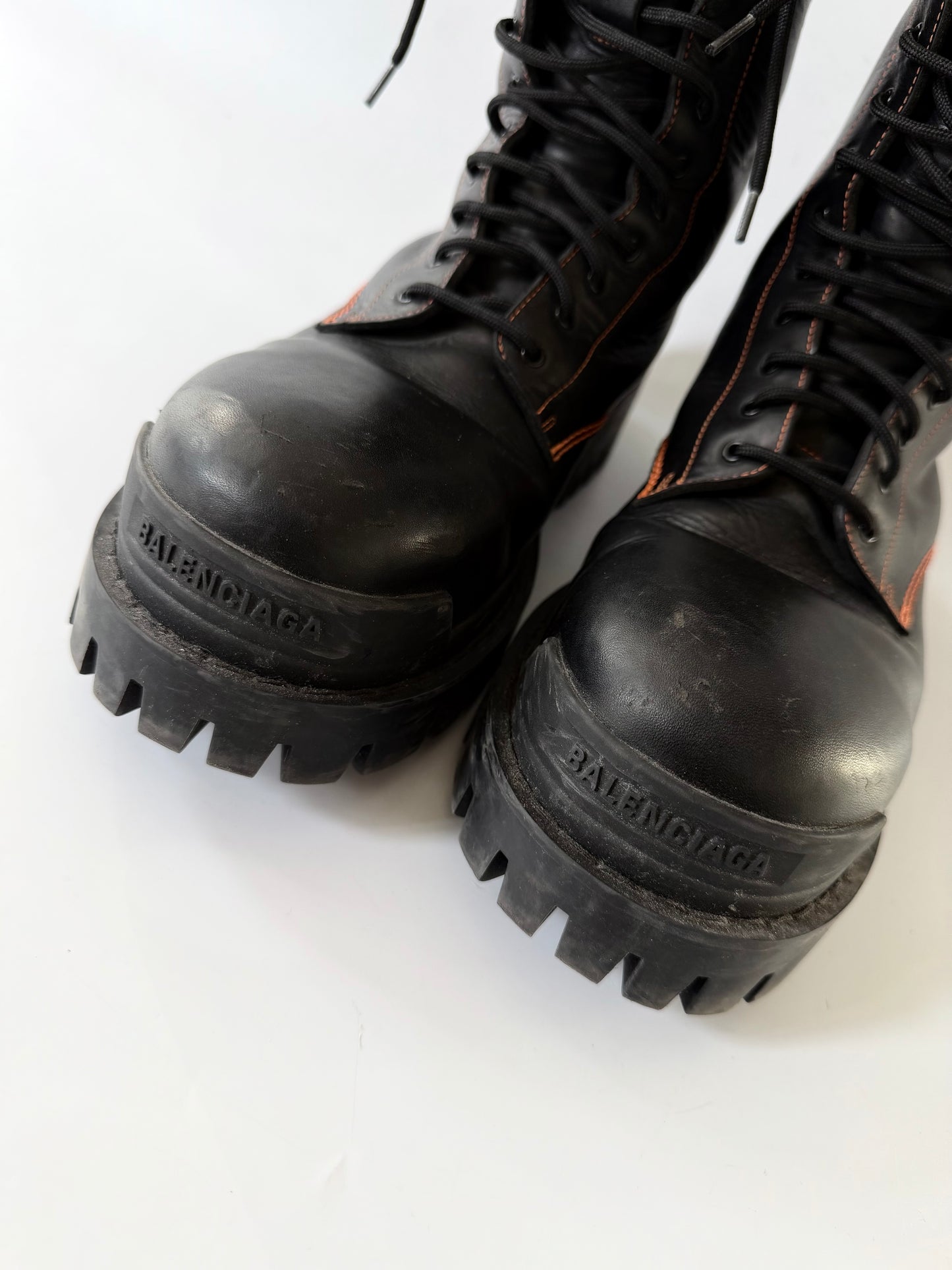 Balenciaga Strike Lace-Up Boots