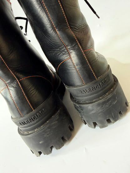 Balenciaga Strike Lace-Up Boots