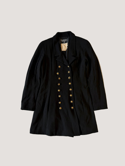 Chanel Boutique Coco Button Double-Breasted Long Jacket