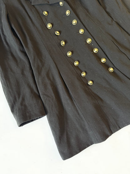 Chanel Boutique Coco Button Double-Breasted Long Jacket