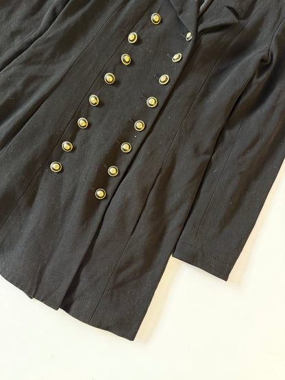 Chanel Boutique Coco Button Double-Breasted Long Jacket