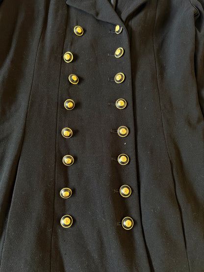 Chanel Boutique Coco Button Double-Breasted Long Jacket