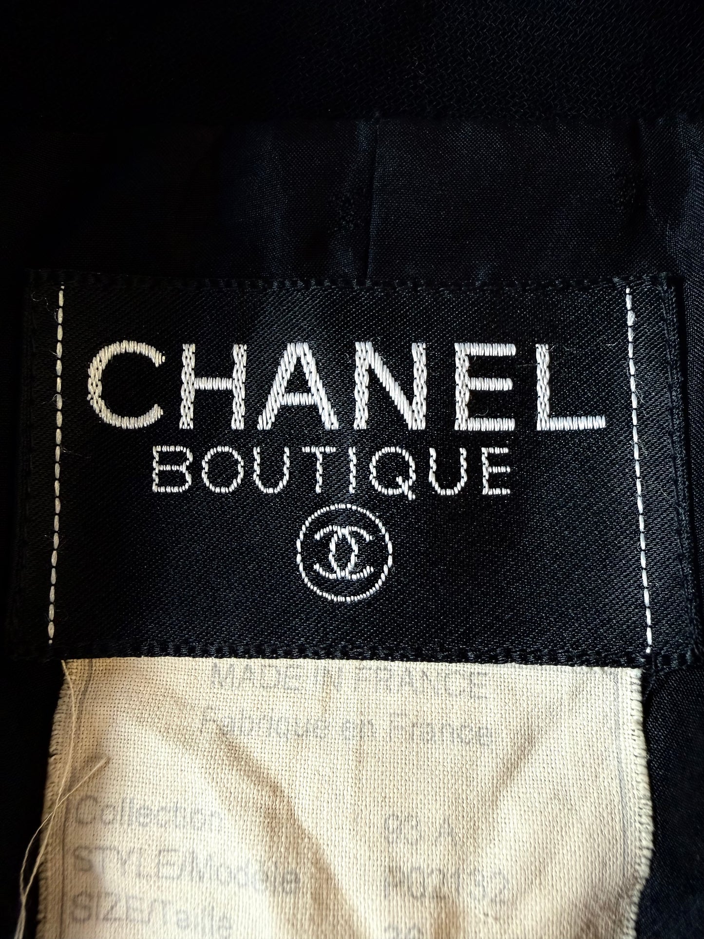 Chanel Boutique Coco Button Double-Breasted Long Jacket