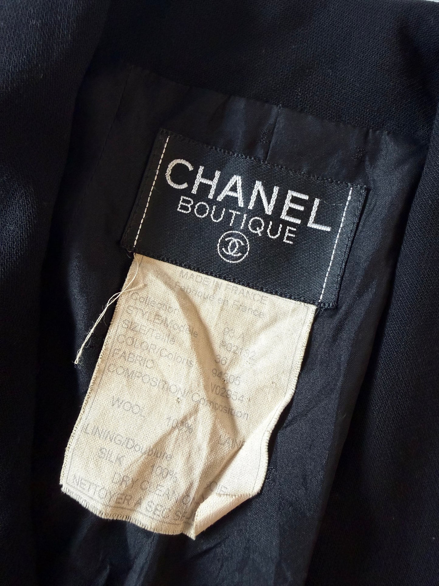 Chanel Boutique Coco Button Double-Breasted Long Jacket
