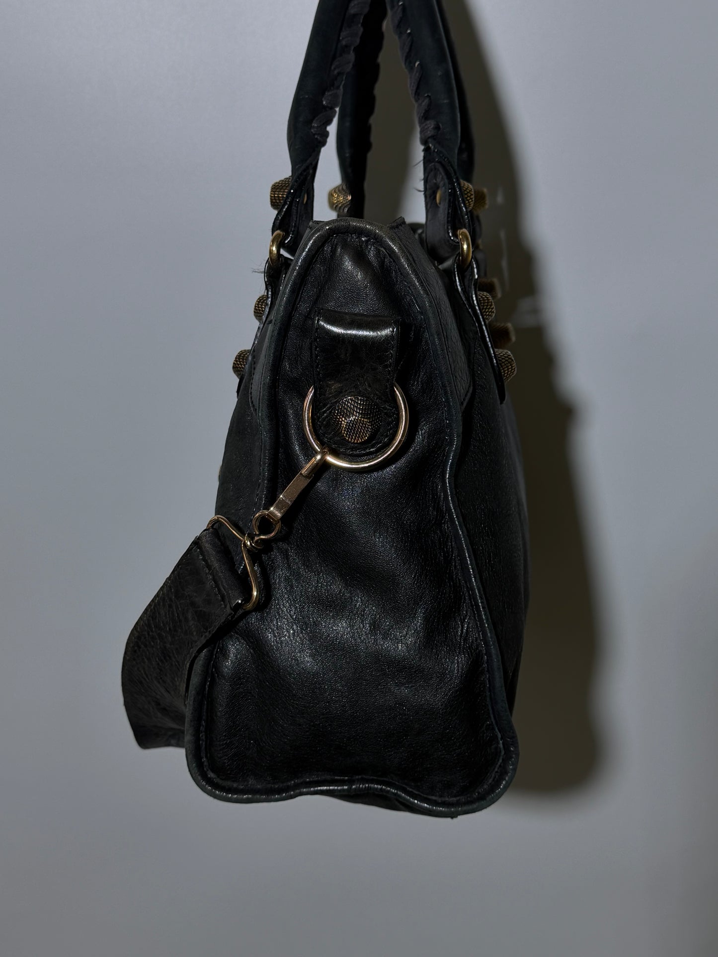 2000’s Balenciaga Black Giant 21 Rose Gold City Bag