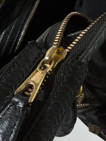 2000’s Balenciaga Black Giant 21 Rose Gold City Bag