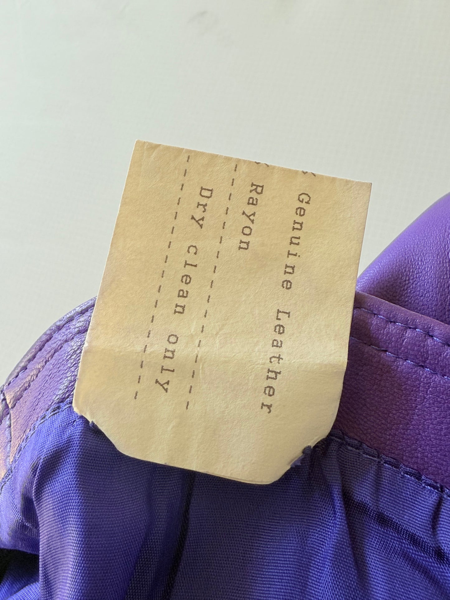 Gianni Versace 1996 F/W Purple Leather Belted Shift Dress