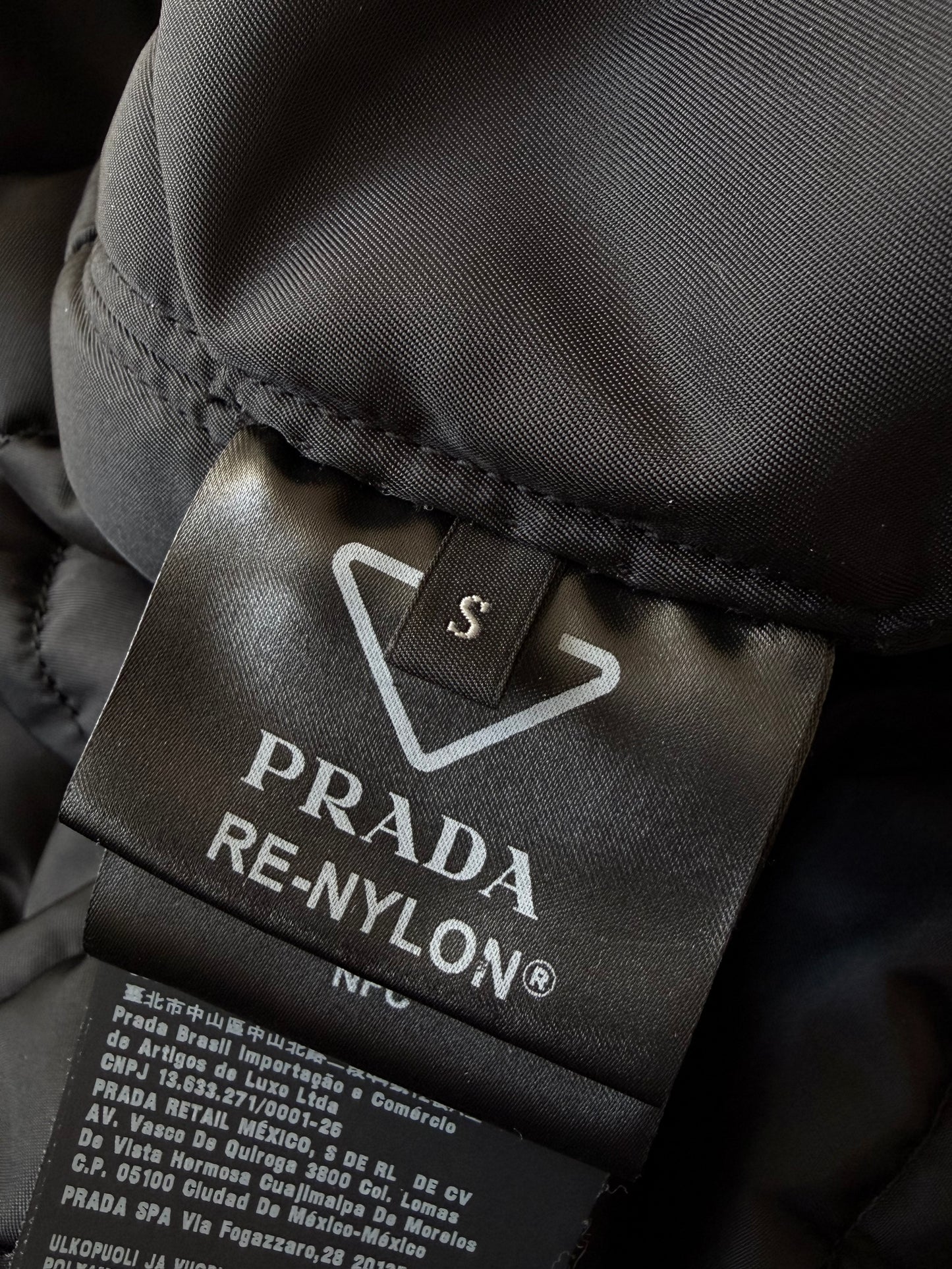 Prada A/W 2022 Re-Nylon Black Bomber Jacket