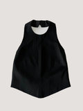 Emporio Armani Black Halter Neck Top