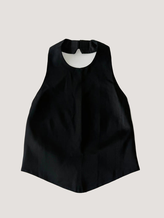 Emporio Armani Black Halter Neck Top
