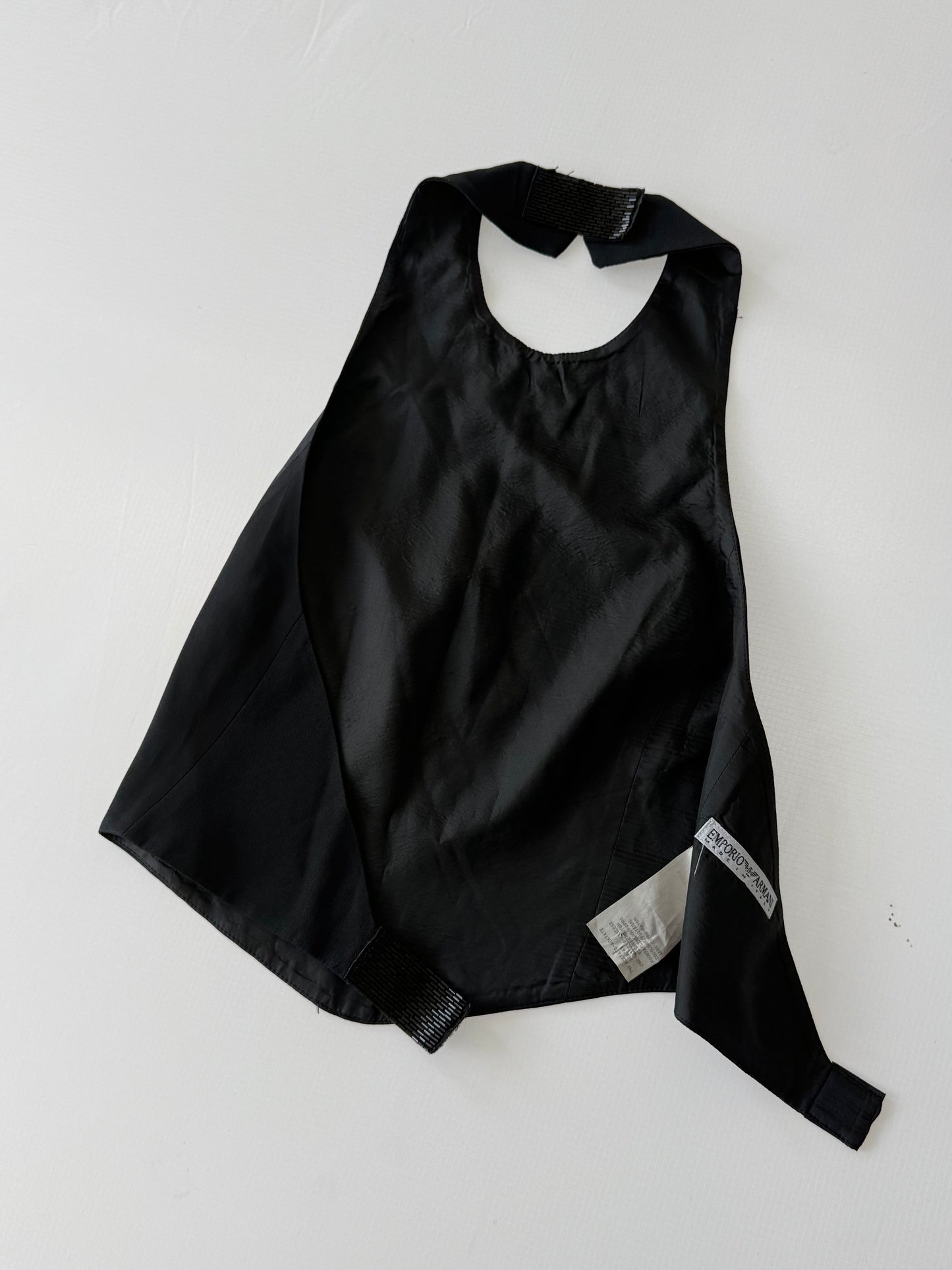 Emporio Armani Black Halter Neck Top