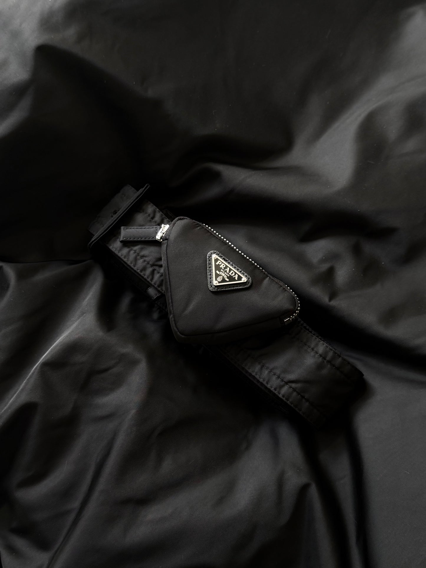 Prada A/W 2022 Re-Nylon Black Bomber Jacket