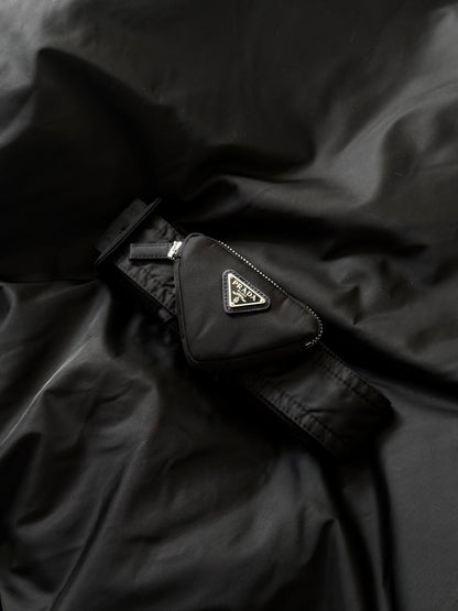 Prada A/W 2022 Re-Nylon Black Bomber Jacket