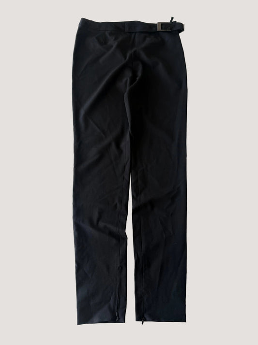 Gucci Black Wool Pants G Buckle Design
