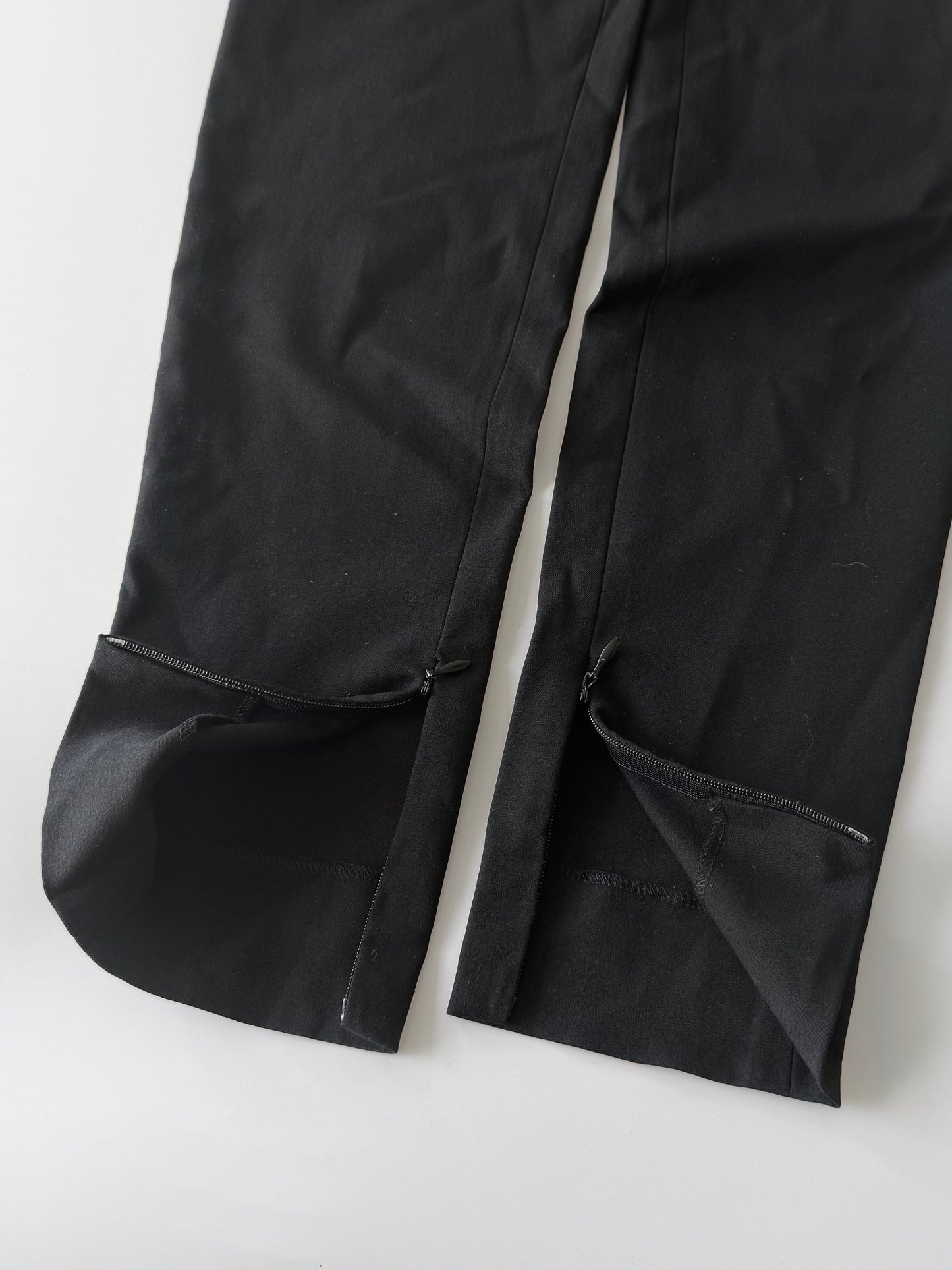 Gucci Black Wool Pants G Buckle Design