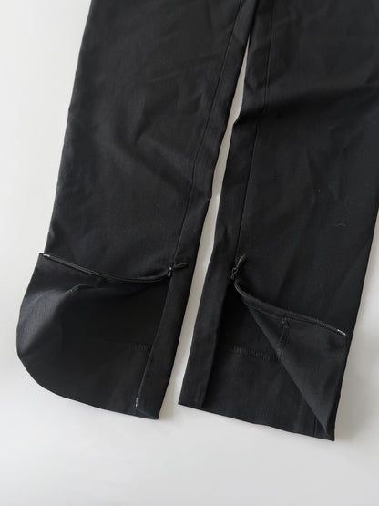 Gucci Black Wool Pants G Buckle Design