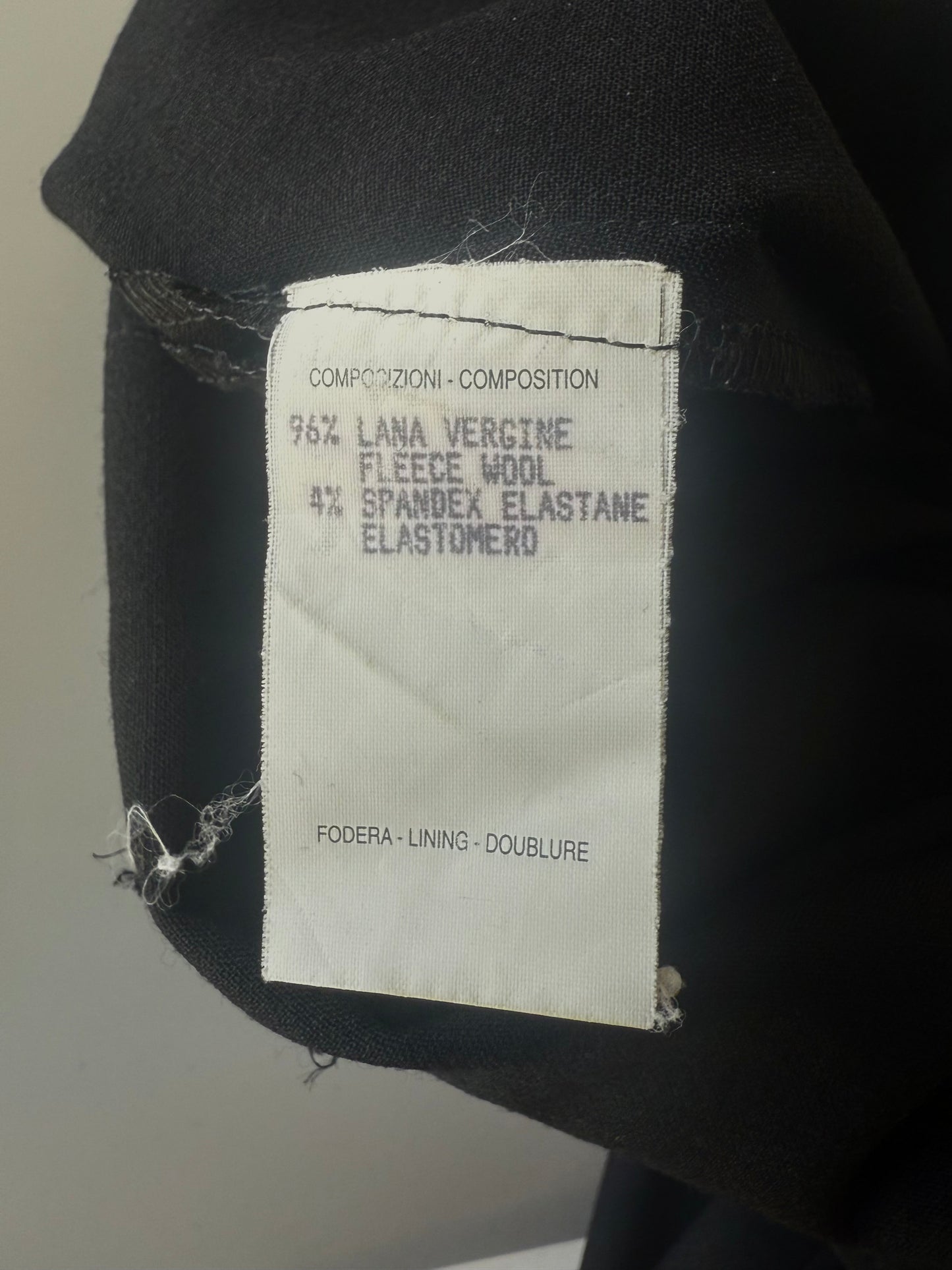 Gucci Black Wool Pants G Buckle Design