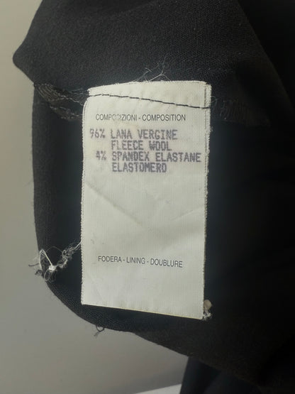 Gucci Black Wool Pants G Buckle Design