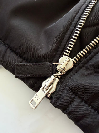 Prada F/W21 Runway by Raf Simons Re-Nylon Zip Hoodie Bomber