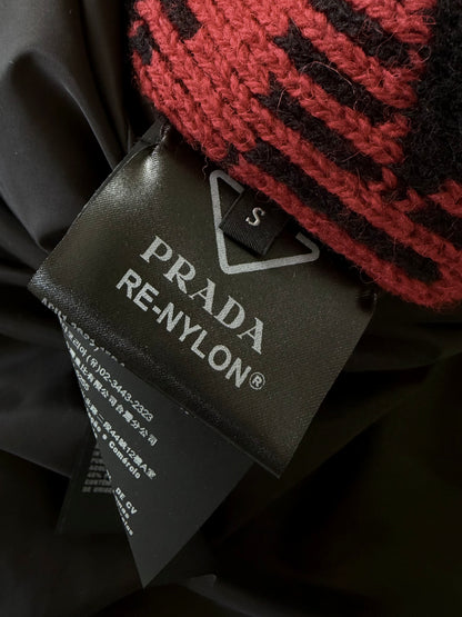 Prada F/W21 Runway by Raf Simons Re-Nylon Zip Hoodie Bomber