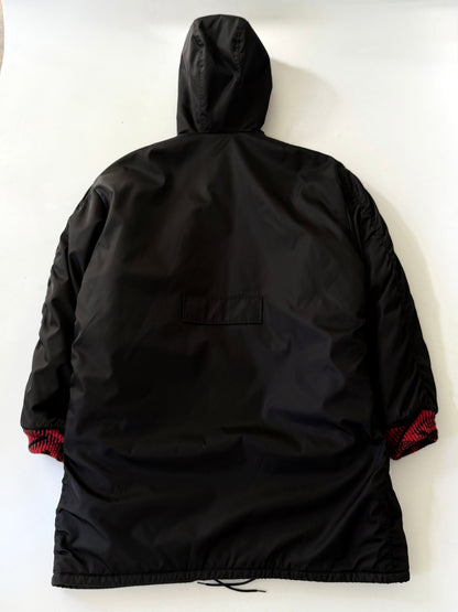 Prada F/W21 Runway by Raf Simons Re-Nylon Zip Hoodie Bomber