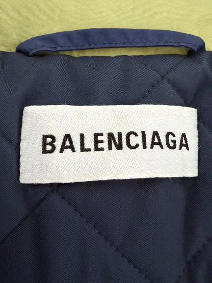 Balenciaga 2018 Pre-Fall Quilted Coat with Muffler Docking