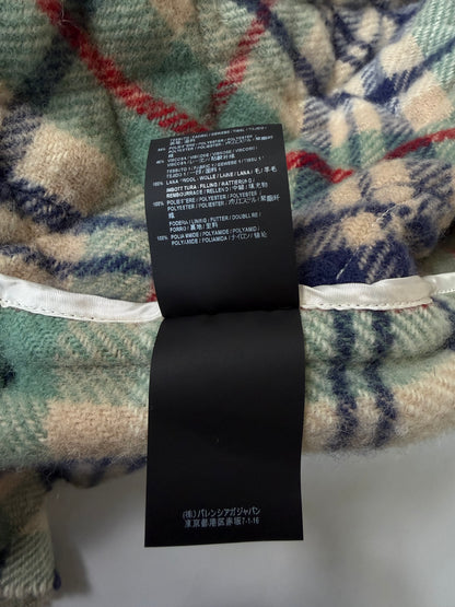 Balenciaga 2018 Pre-Fall Quilted Coat with Muffler Docking