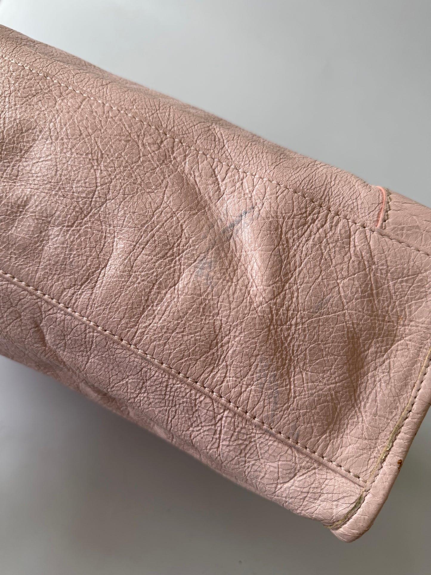 Balenciaga Light Pink Giant 12 Gold City Bag