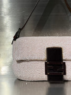 Fendi Pink Beaded Baguette Bag