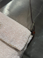 Fendi Pink Beaded Baguette Bag