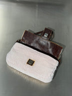 Fendi Pink Beaded Baguette Bag