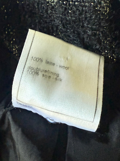 Chanel Boutique Black Tweed Blazer