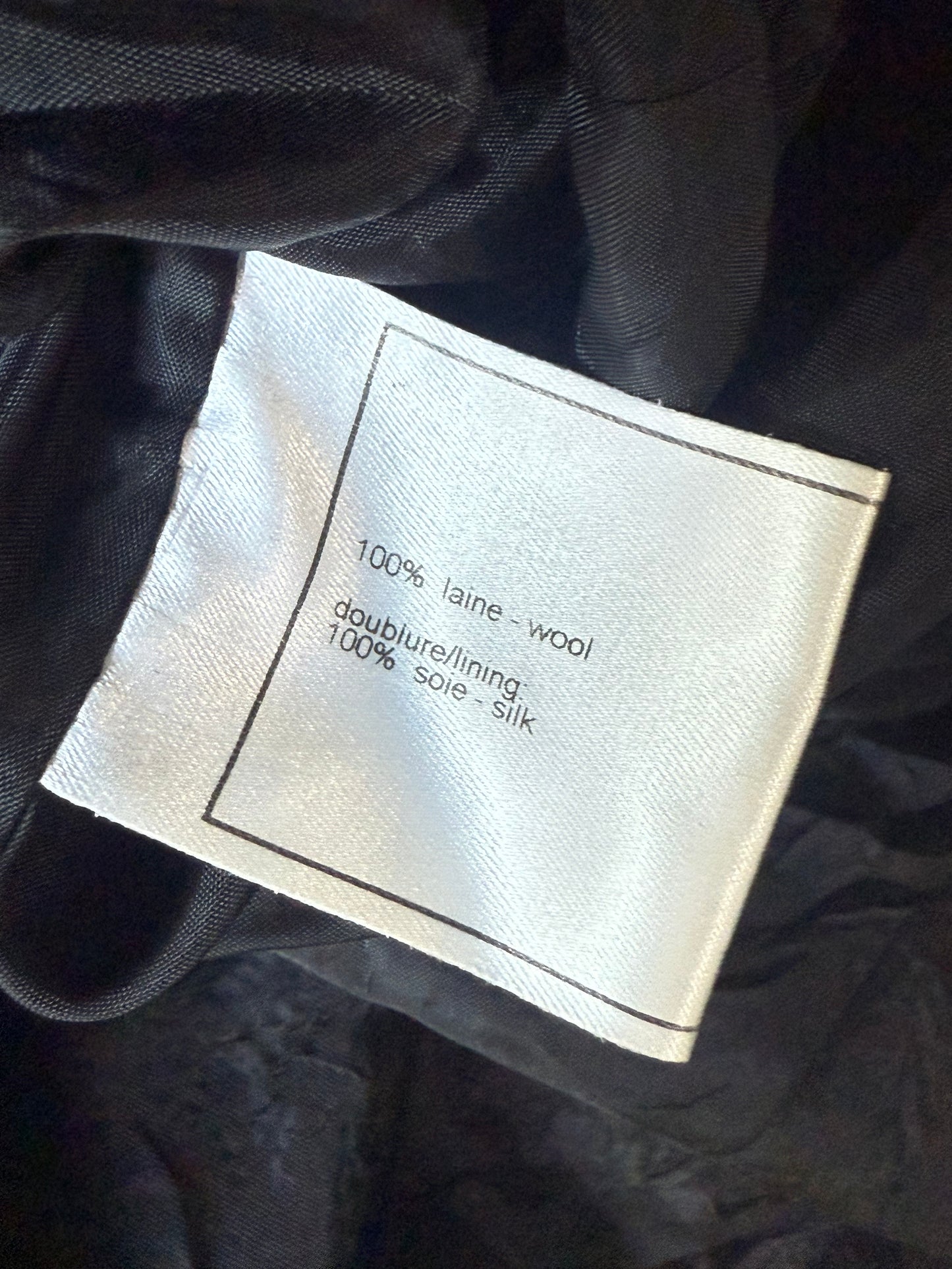 Chanel Boutique Black Tweed Blazer