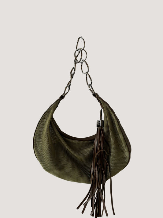 Chanel Fringe Mesh Shoulder Bag