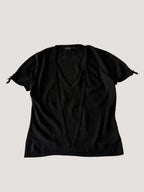 Gucci by Tom Ford V-Neck Cashmere Summer Knit with Ribbon