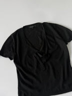 Gucci by Tom Ford V-Neck Cashmere Summer Knit with Ribbon
