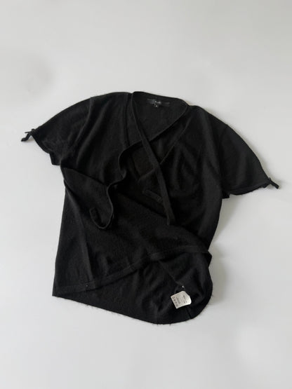 Gucci by Tom Ford V-Neck Cashmere Summer Knit with Ribbon