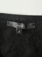 Gucci by Tom Ford V-Neck Cashmere Summer Knit with Ribbon