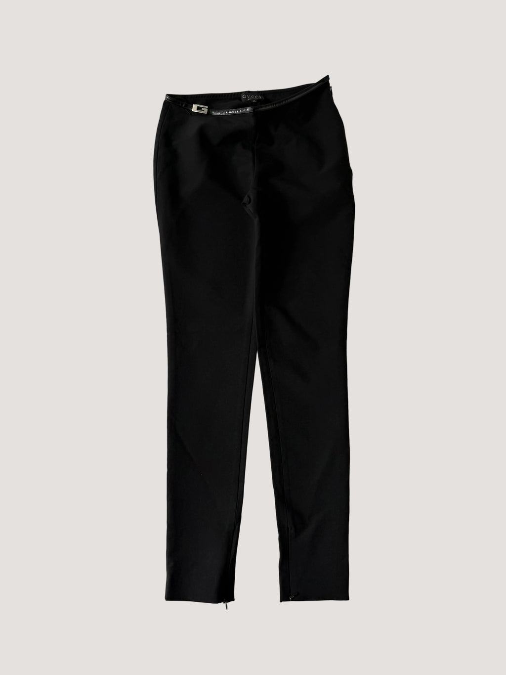 F/W 1997 Gucci by Tom Ford G-Buckle Patent Stretch Pants
