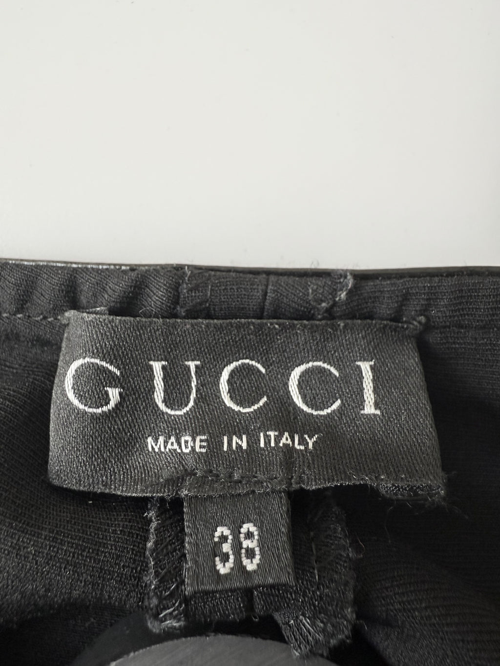F/W 1997 Gucci by Tom Ford G-Buckle Patent Stretch Pants