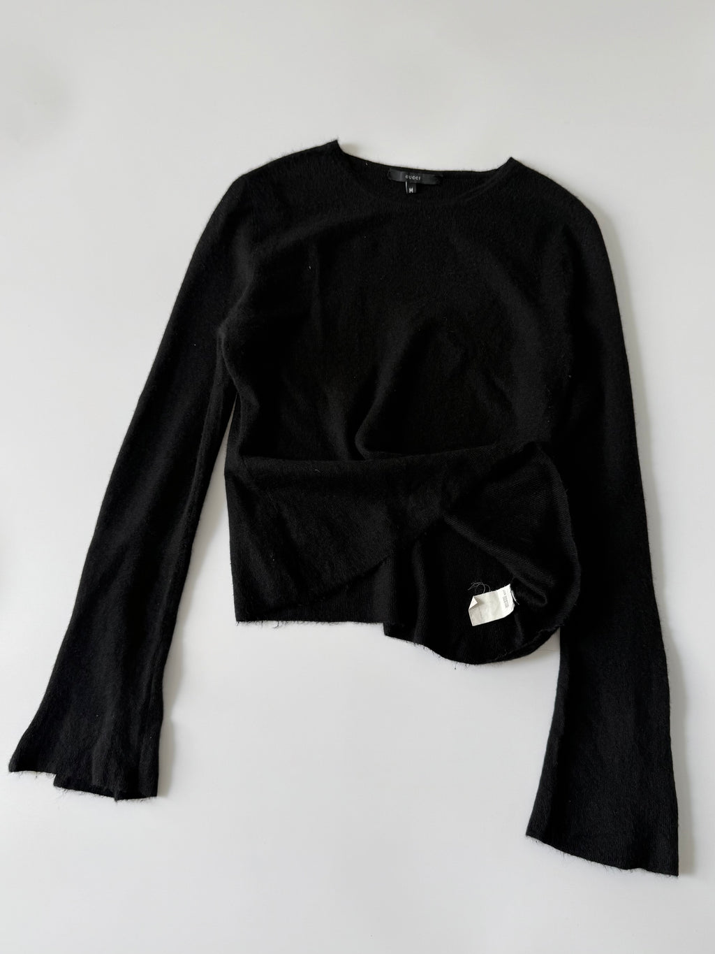Gucci by Tom Ford Long-Sleeve Asymmetrical Flared Sleeves