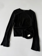 Gucci by Tom Ford Long-Sleeve Asymmetrical Flared Sleeves