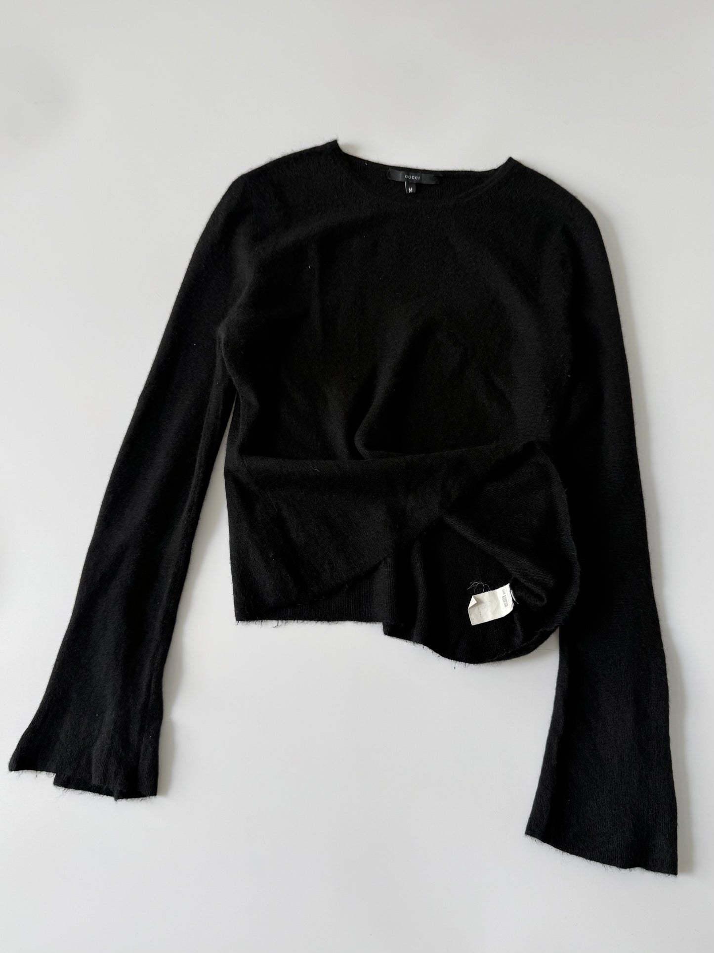 Gucci by Tom Ford Long-Sleeve Asymmetrical Flared Sleeves