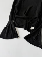 Gucci by Tom Ford Long-Sleeve Asymmetrical Flared Sleeves
